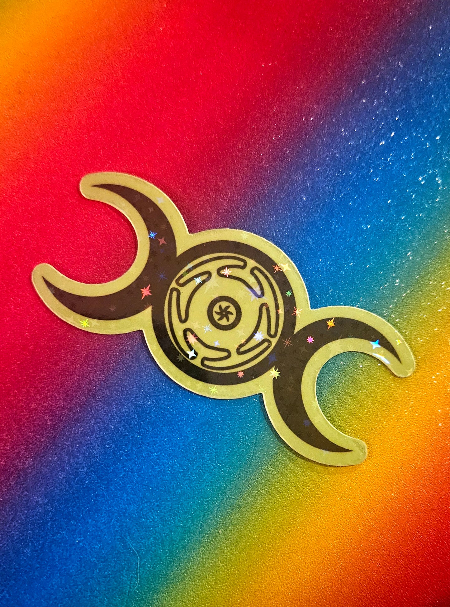 Hecate triple moon protection sticker