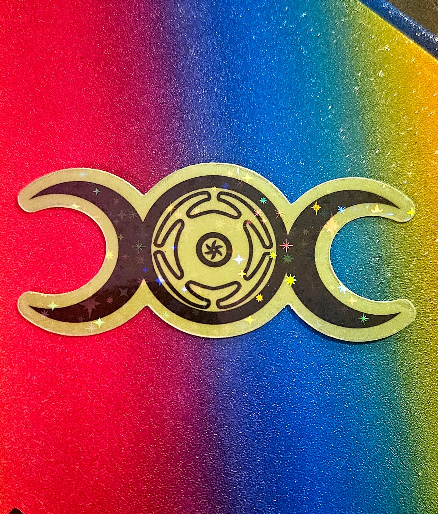 Hecate triple moon protection sticker