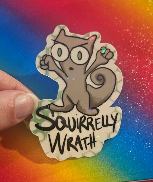 Squirrely Wrath Sticker