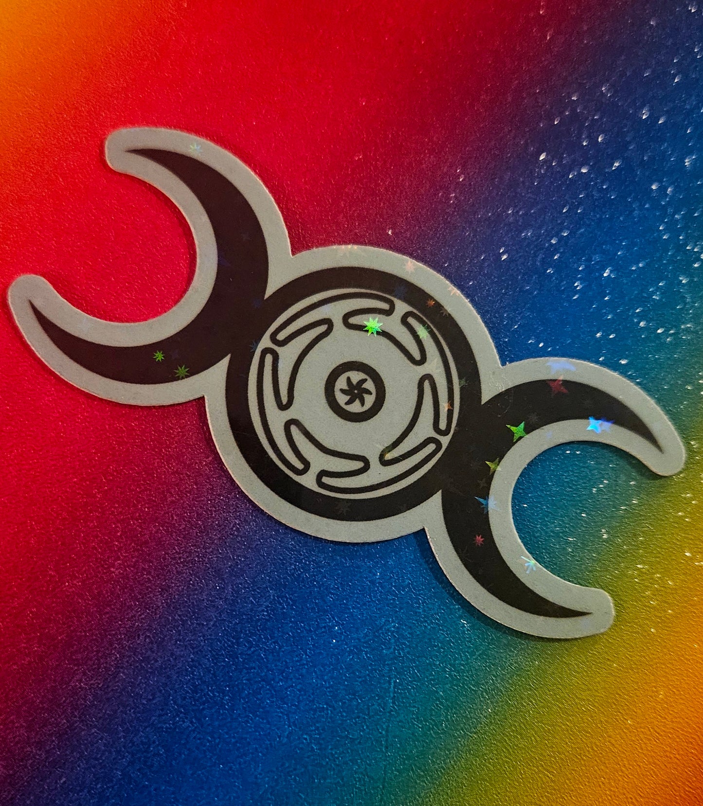 Hecate triple moon protection sticker