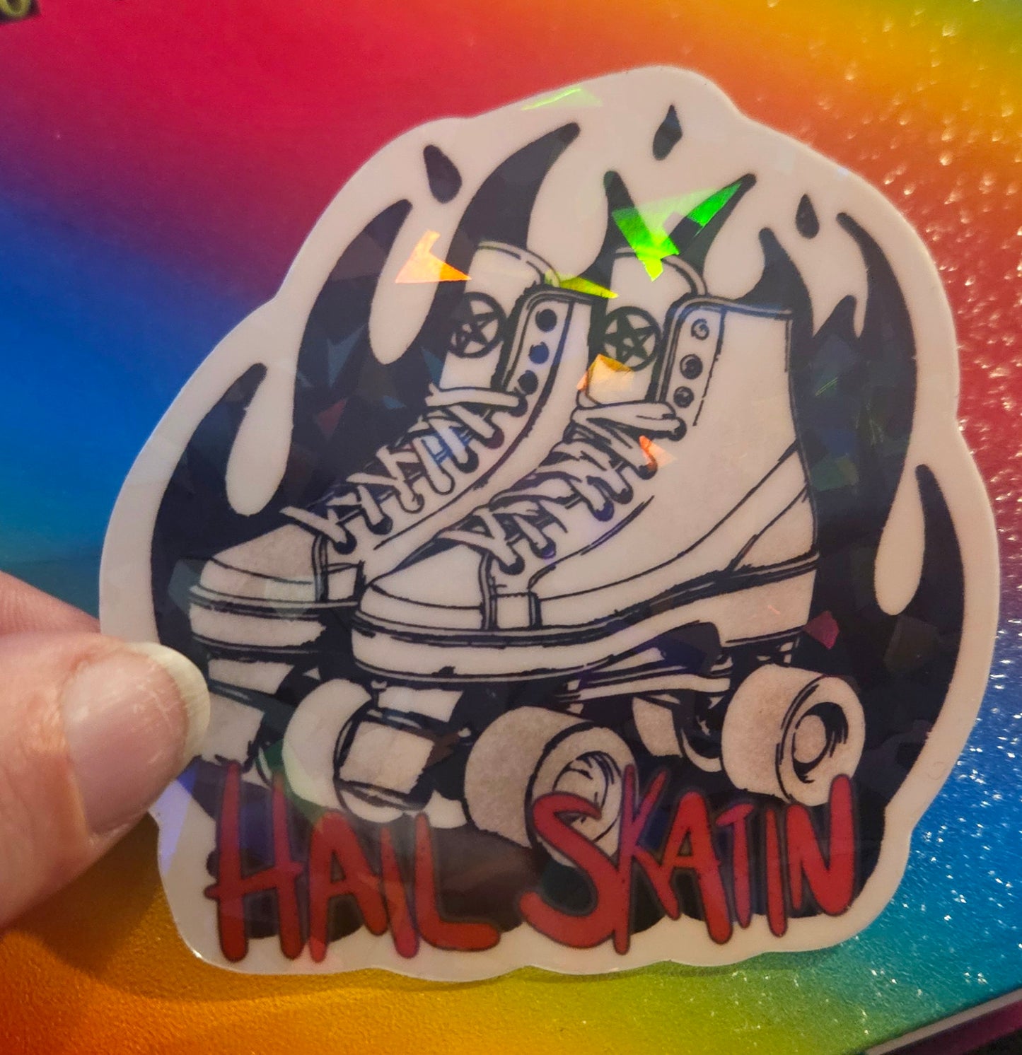 Hail Skatin sticker