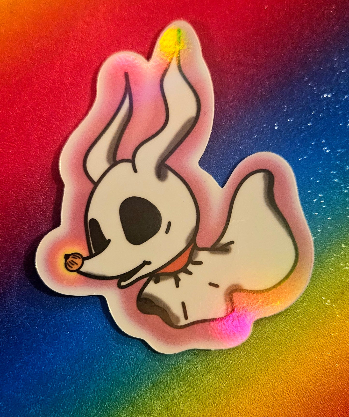 Glow in the dark Baby ghost dog sticker