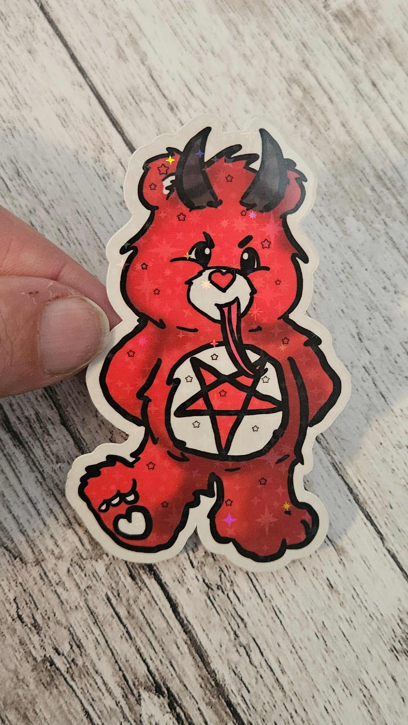 Krampus bear sticker