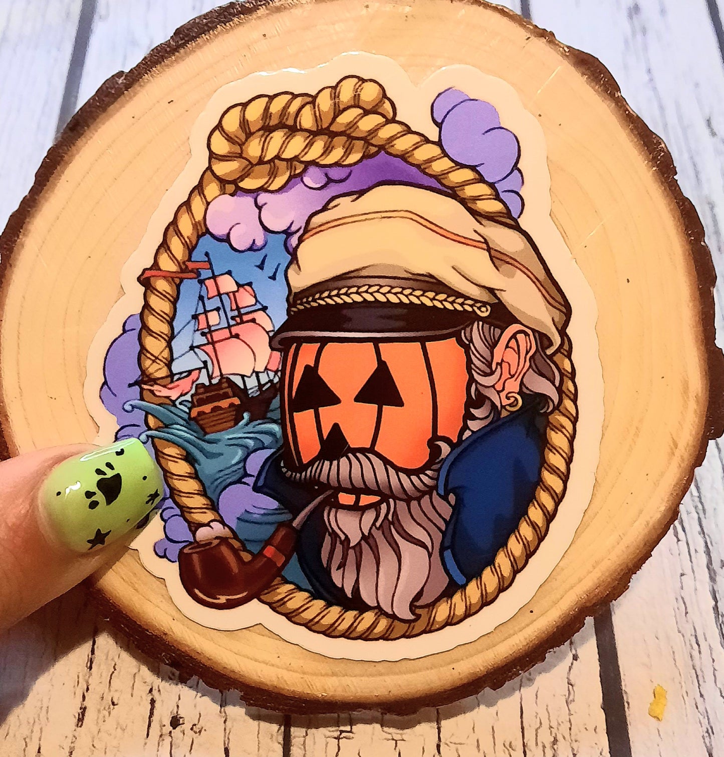 What do you do with a pumpkin Sailor Sticker