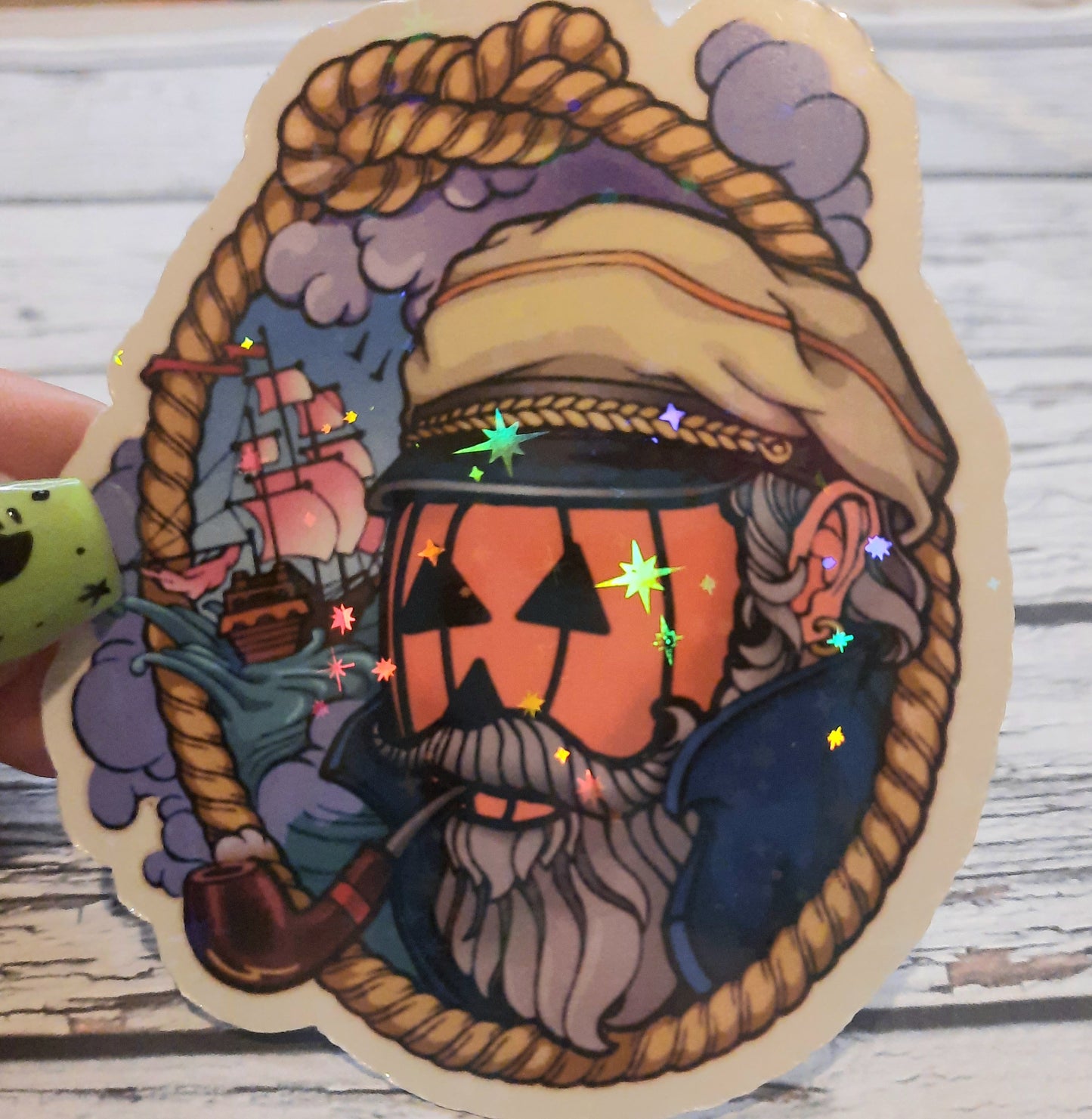 What do you do with a pumpkin Sailor Sticker